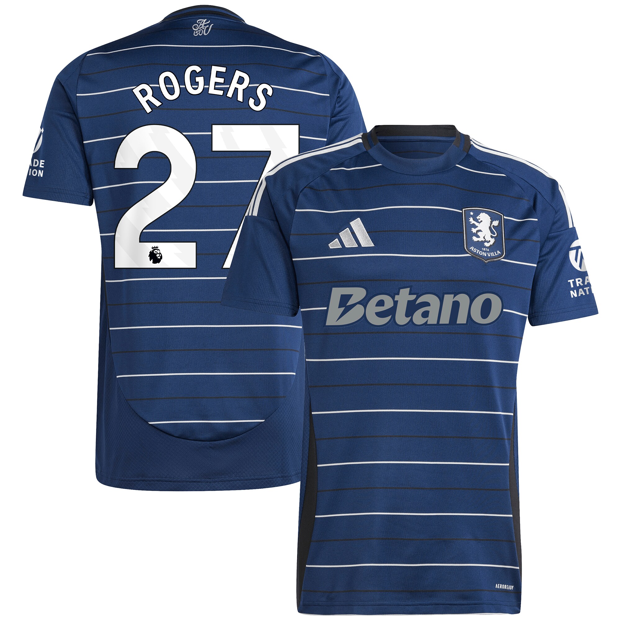 aston villa adidas third shirt 2024-25 with rogers 27 printing Collection - Aston Villa Fan Shop Official Gear