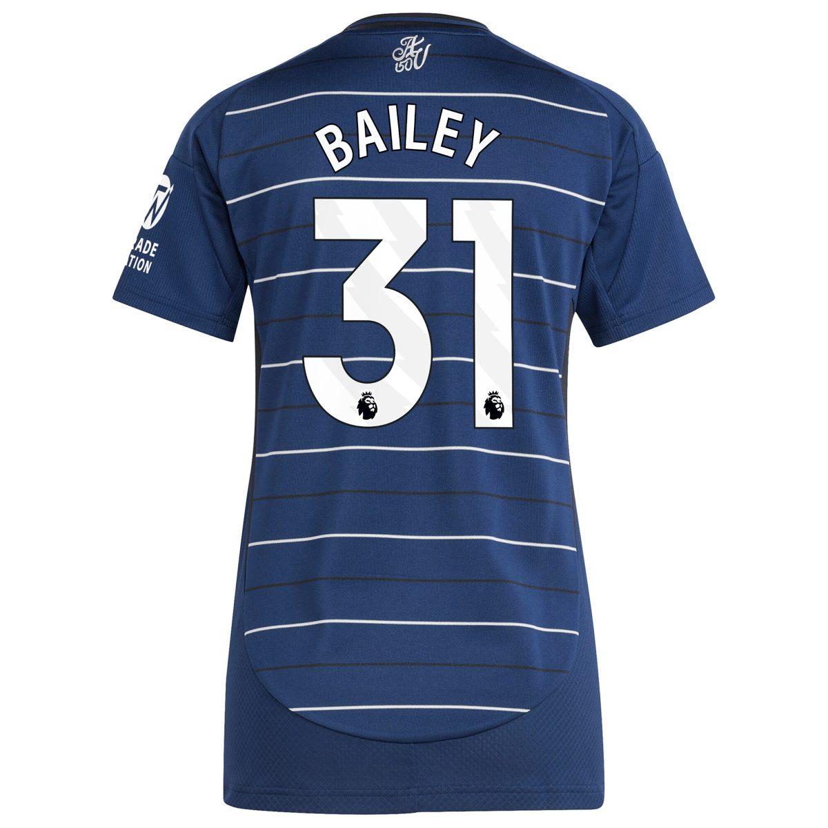 aston villa adidas third shirt 2024-25 – womens with bailey 31 printing Collection - Aston Villa Fan Shop Official Gear
