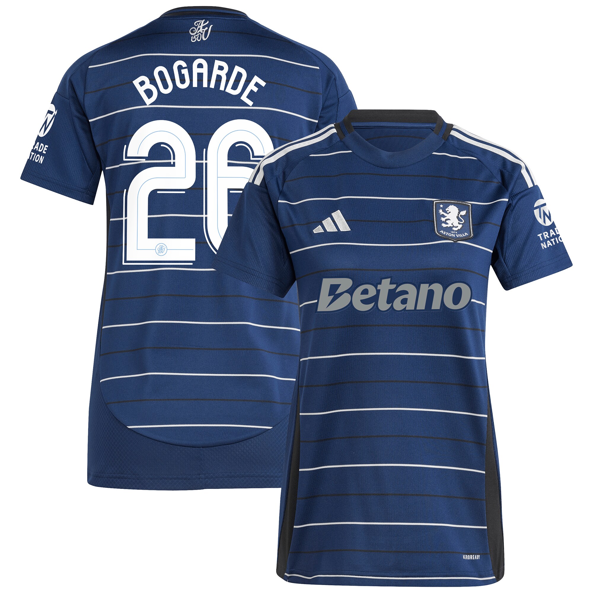 aston villa adidas third shirt 2024-25 – womens with bogarde 26 cup printing Collection - Aston Villa Fan Shop Official Gear