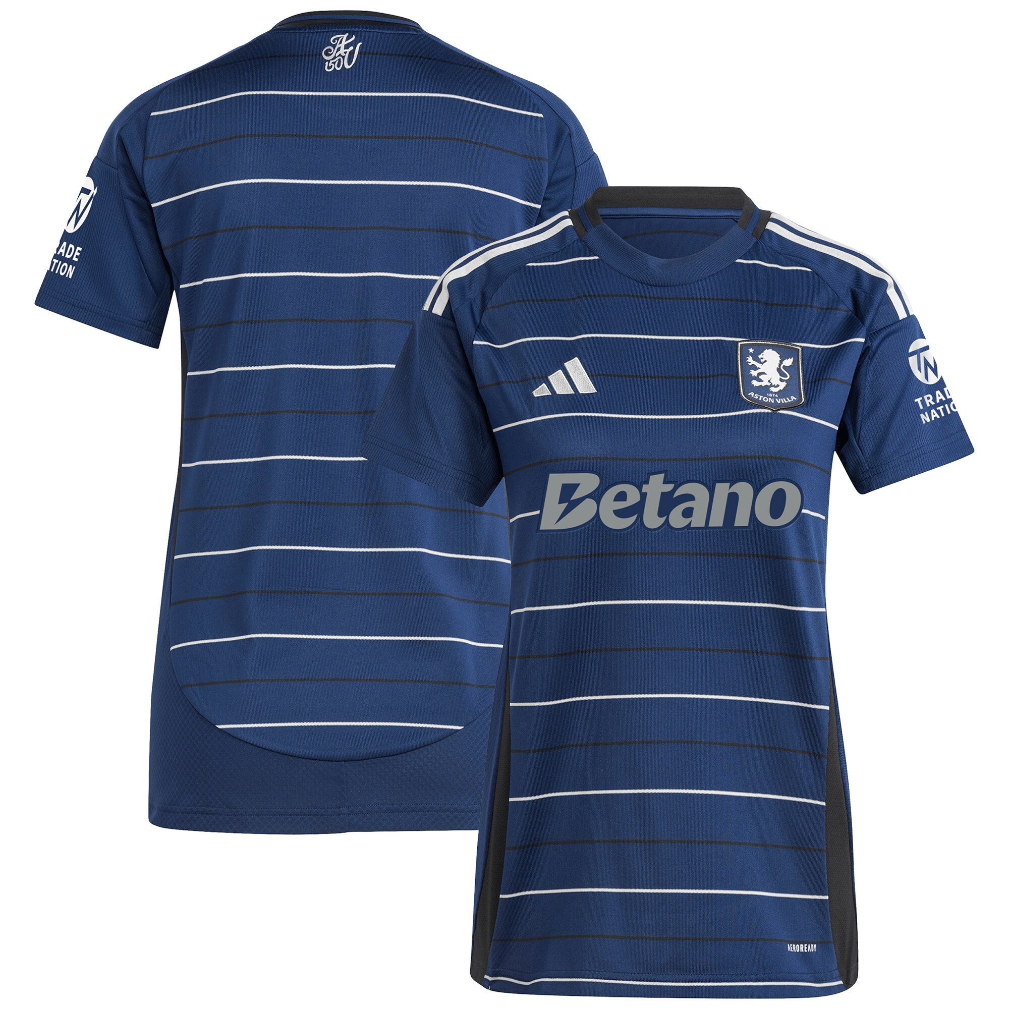 aston villa adidas third shirt 2024-25 – womens with custom printing Collection - Aston Villa Fan Shop Official Gear