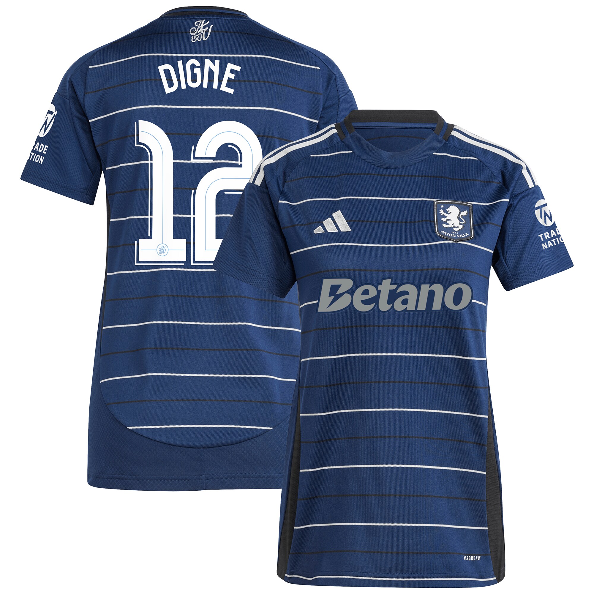 aston villa adidas third shirt 2024-25 – womens with digne 12 cup printing Collection - Aston Villa Fan Shop Official Gear