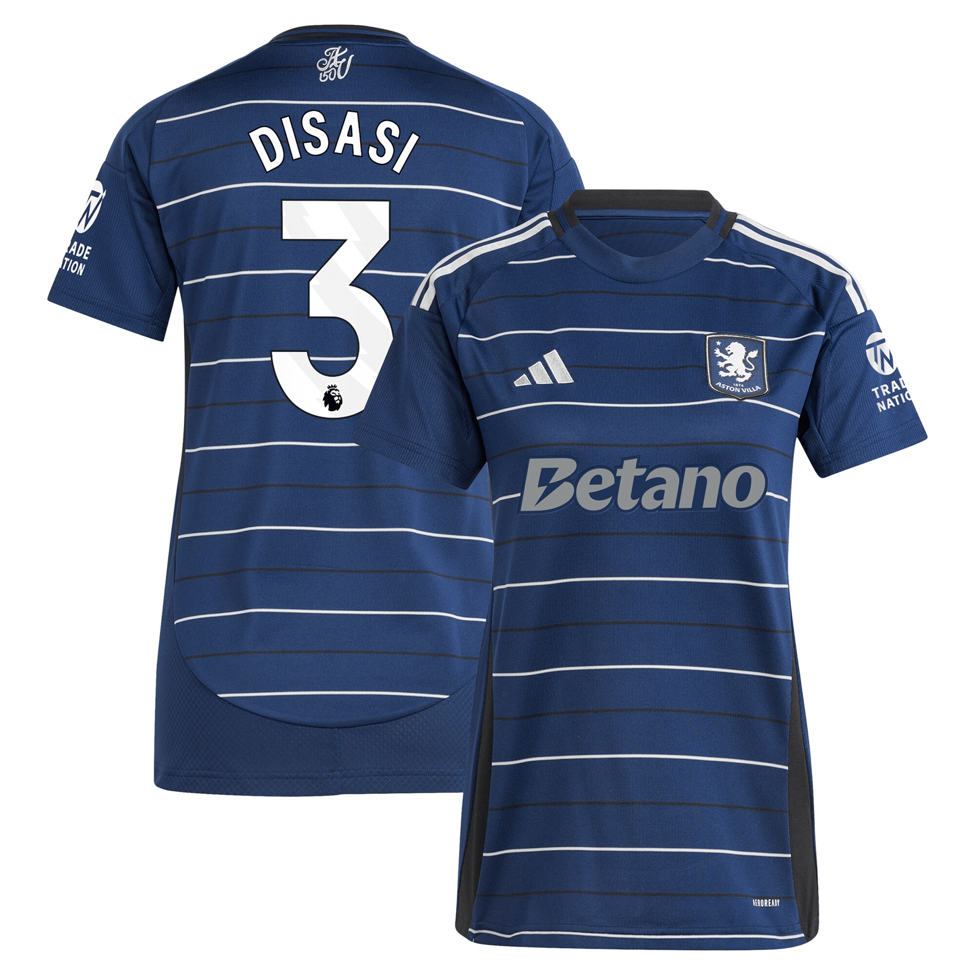 aston villa adidas third shirt 2024-25 – womens with disasi 3 printing Collection - Aston Villa Fan Shop Official Gear