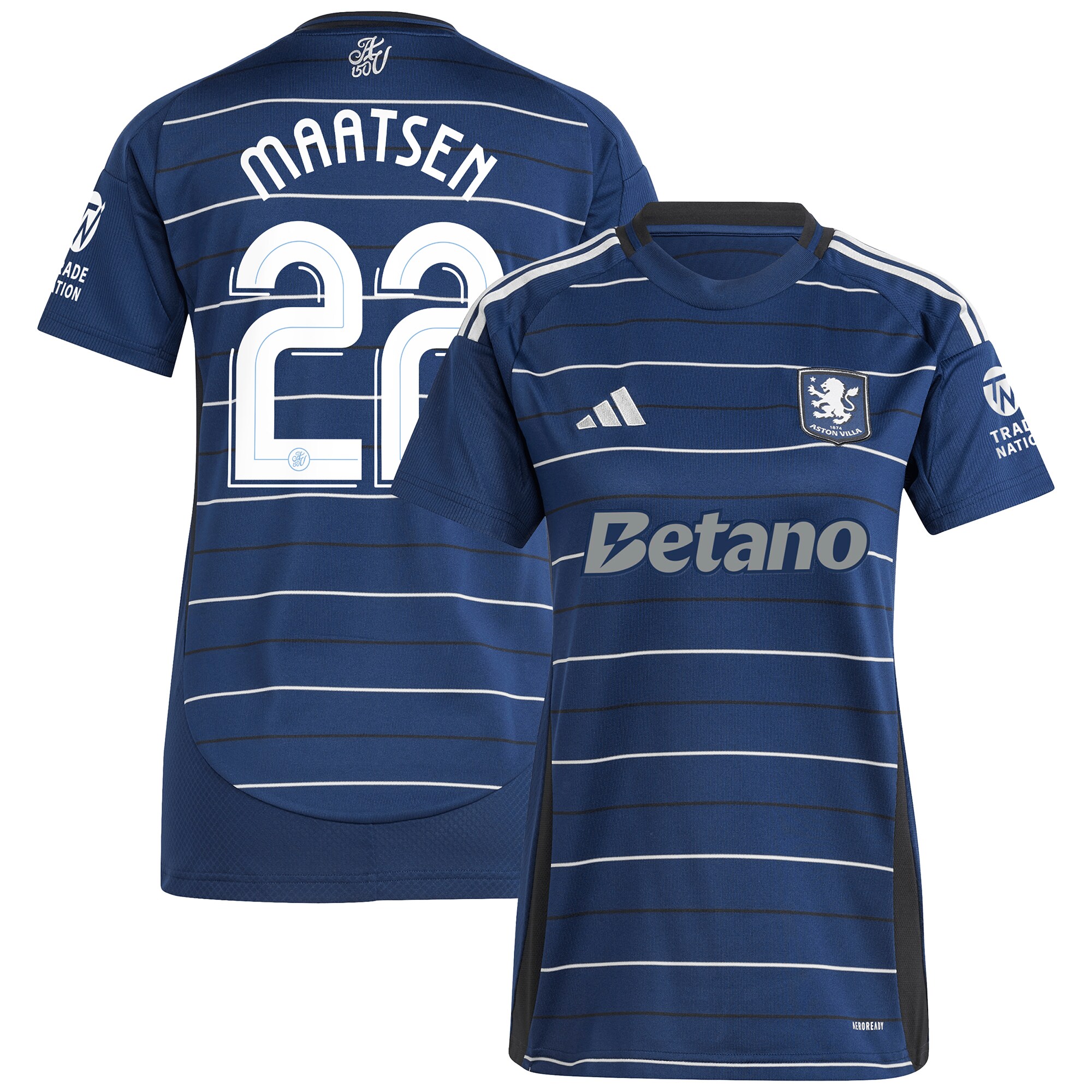 aston villa adidas third shirt 2024-25 – womens with maatsen 22 cup printing Collection - Aston Villa Fan Shop Official Gear