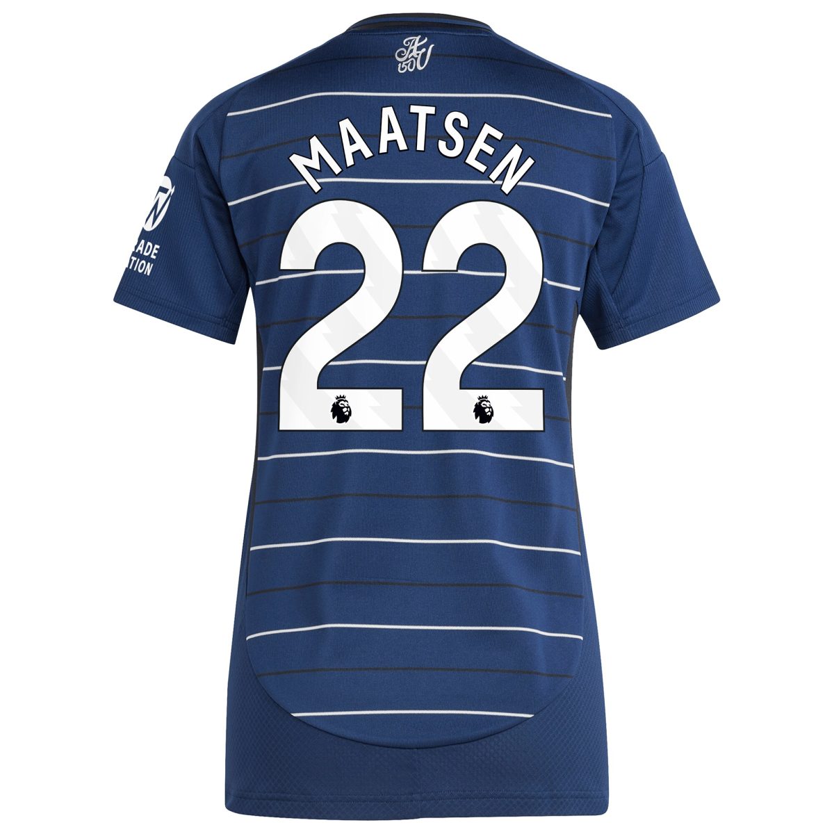 aston villa adidas third shirt 2024-25 – womens with maatsen 22 printing Collection - Aston Villa Fan Shop Official Gear