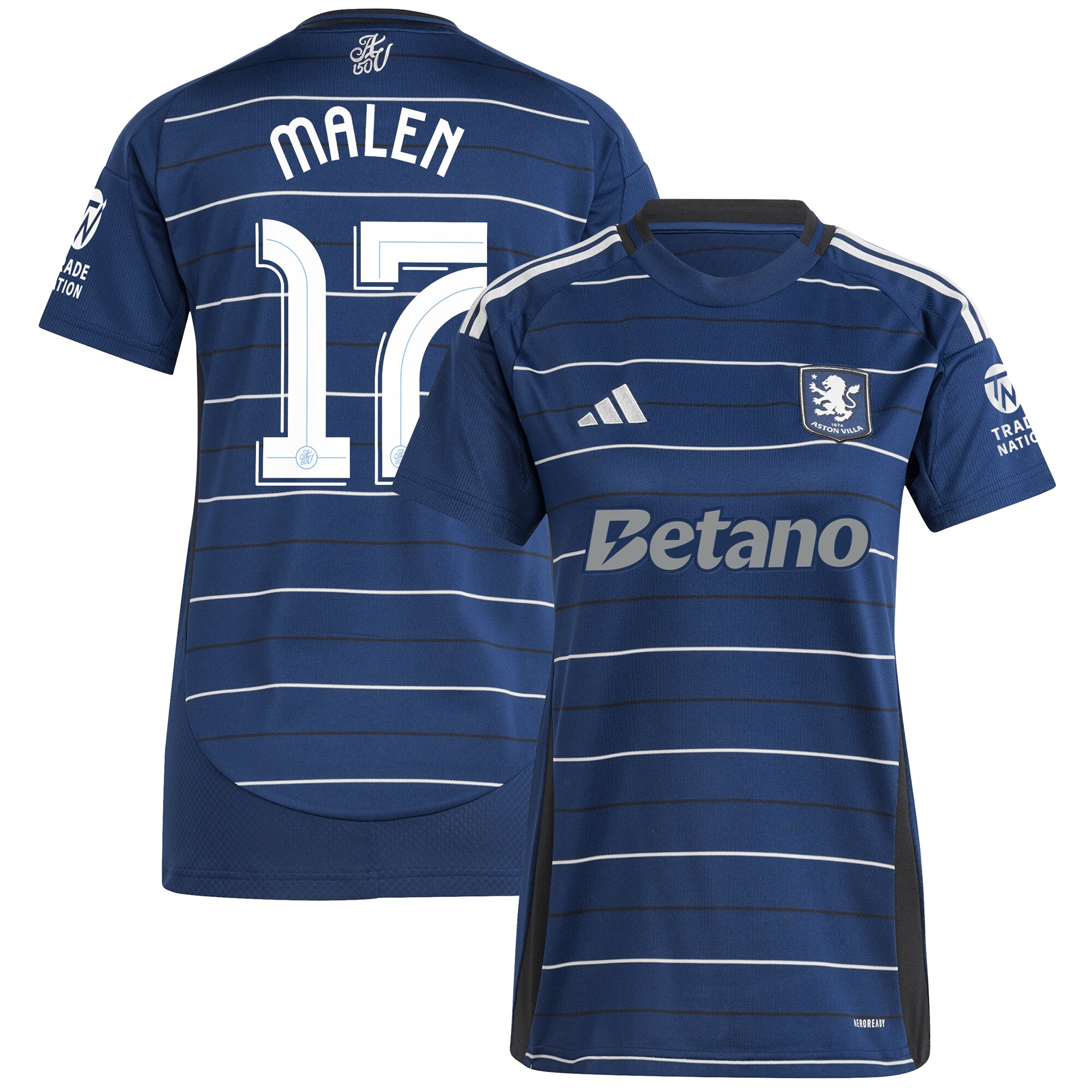 aston villa adidas third shirt 2024-25 – womens with malen 17 cup printing Collection - Aston Villa Fan Shop Official Gear