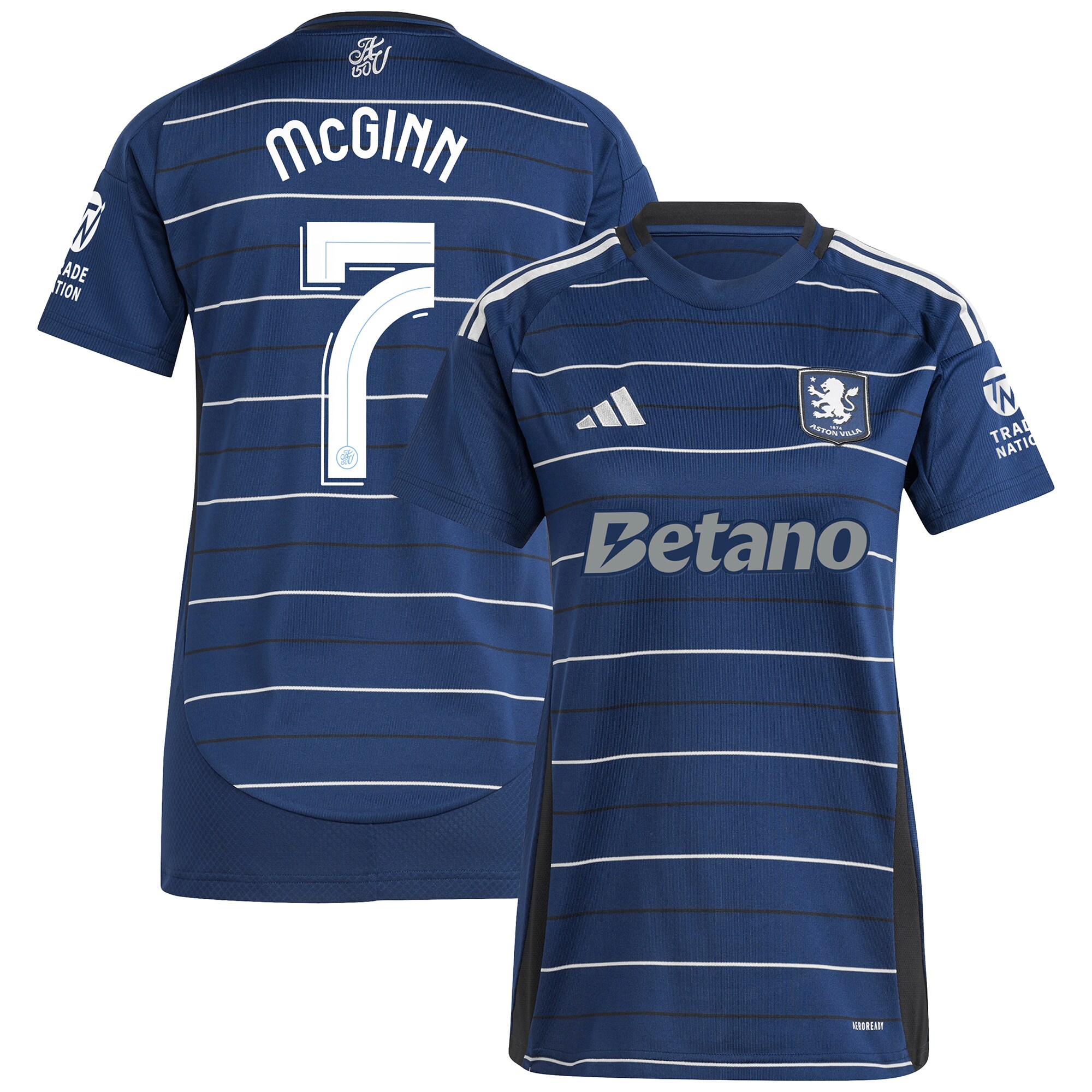 aston villa adidas third shirt 2024-25 – womens with mcginn 7 cup printing Collection - Aston Villa Fan Shop Official Gear