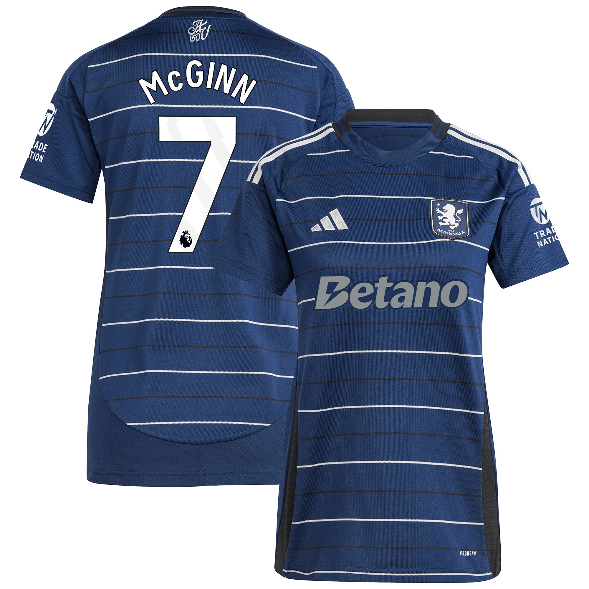 aston villa adidas third shirt 2024-25 – womens with mcginn 7 printing Collection - Aston Villa Fan Shop Official Gear