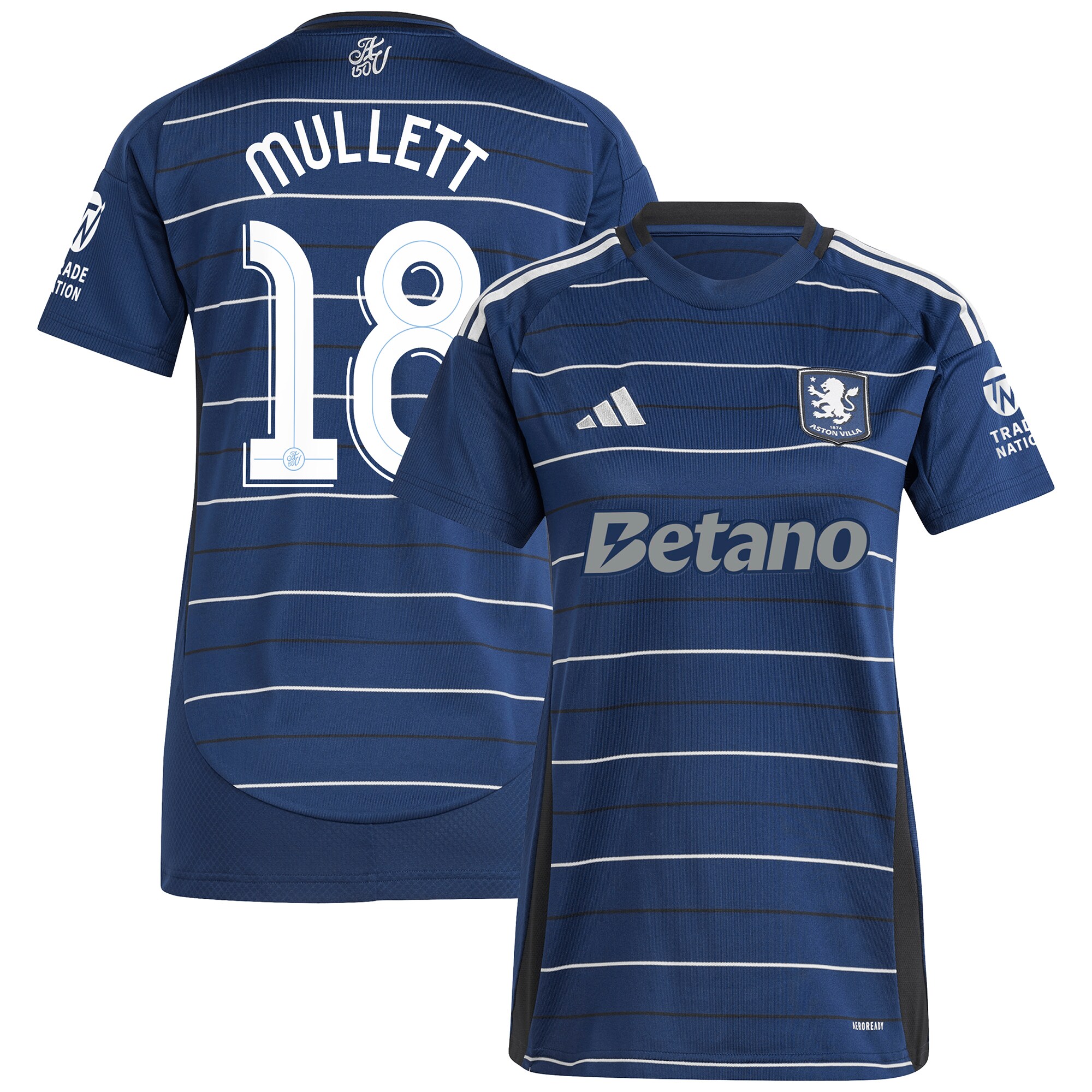 aston villa adidas third shirt 2024-25 – womens with mullett 18 cup printing Collection - Aston Villa Fan Shop Official Gear