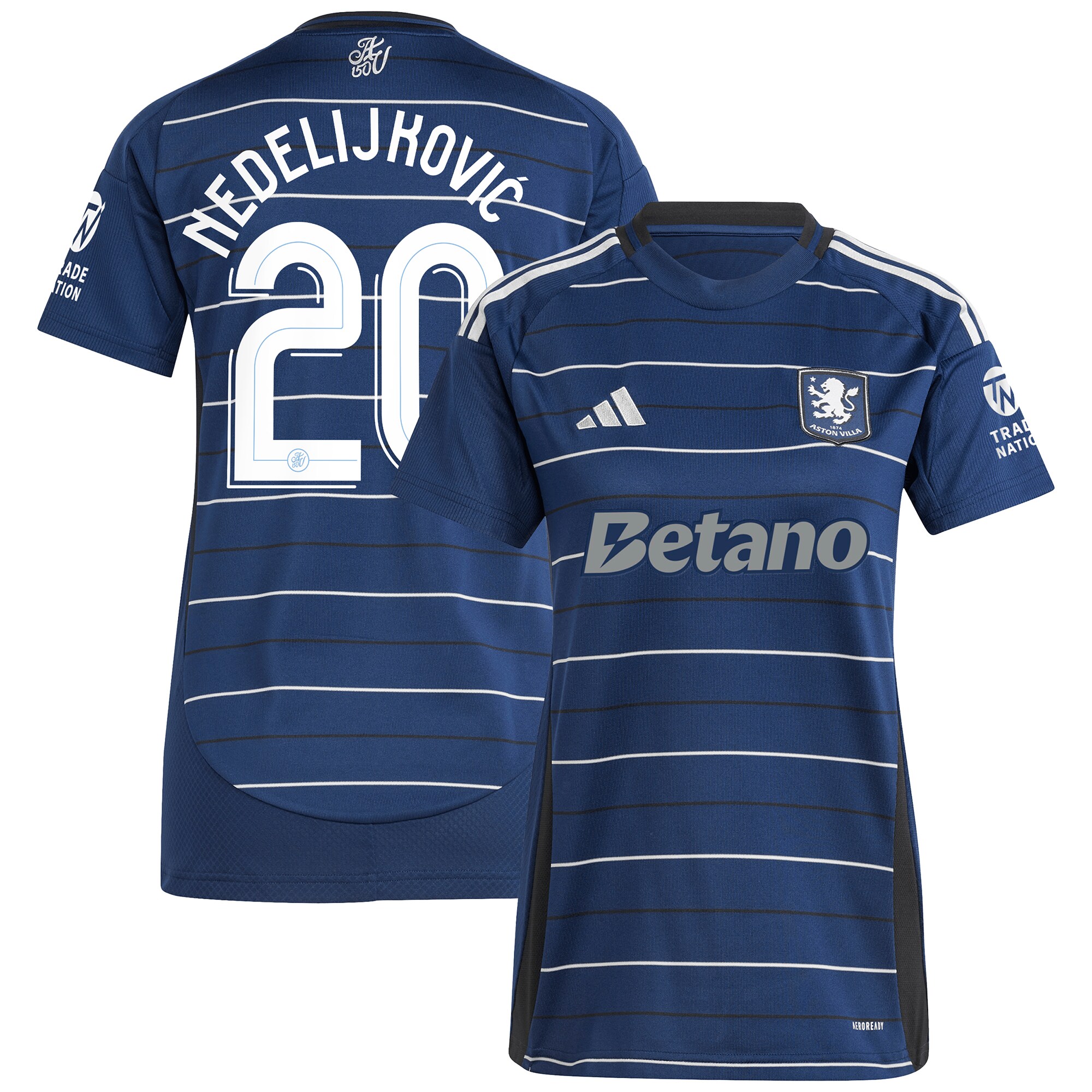 aston villa adidas third shirt 2024-25 – womens with nedeljković 20 cup printing Collection - Aston Villa Fan Shop Official Gear