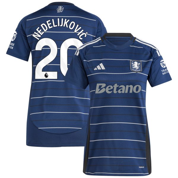 aston villa adidas third shirt 2024-25 – womens with nedeljković 20 printing Collection - Aston Villa Fan Shop Official Gear