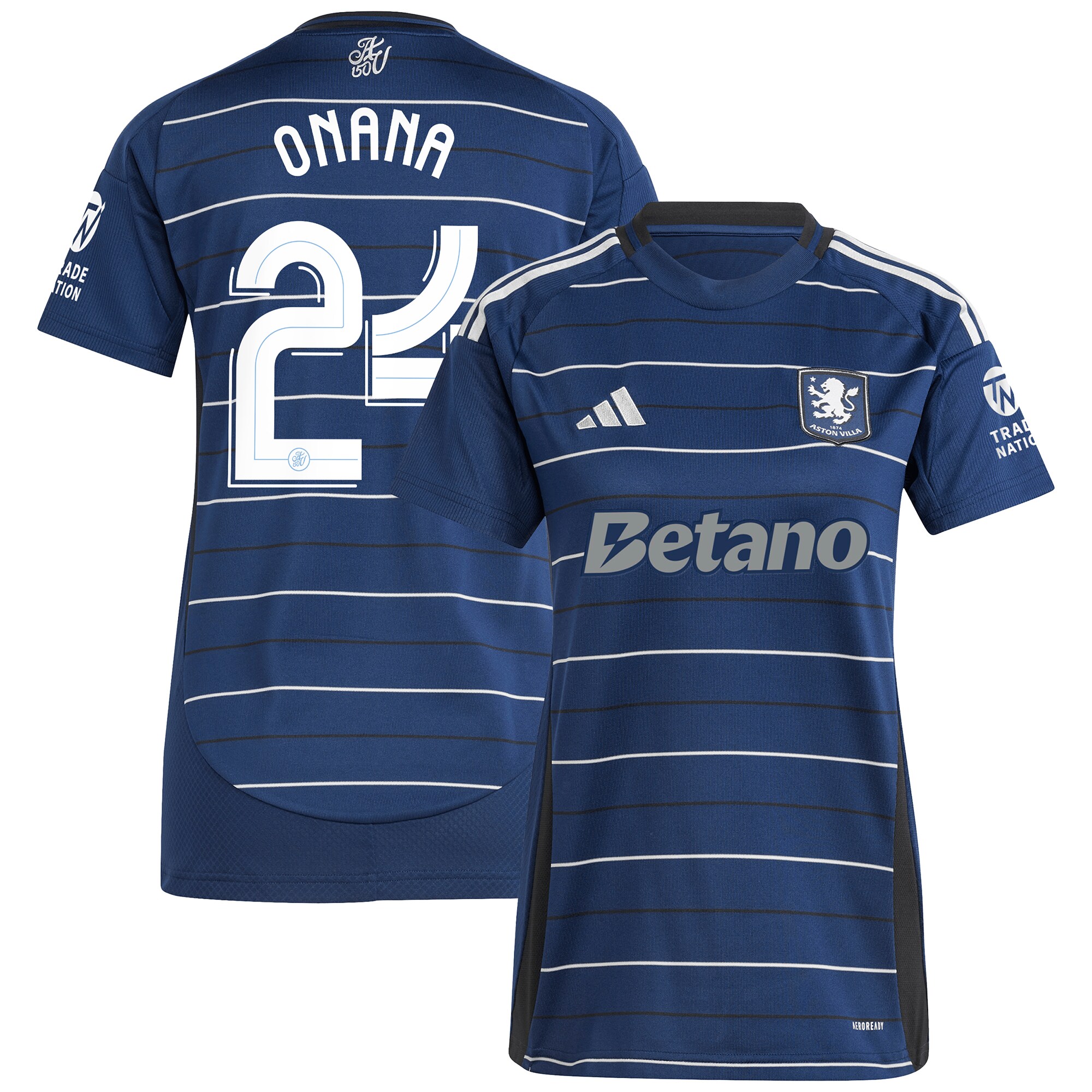 aston villa adidas third shirt 2024-25 – womens with onana 24 cup printing Collection - Aston Villa Fan Shop Official Gear