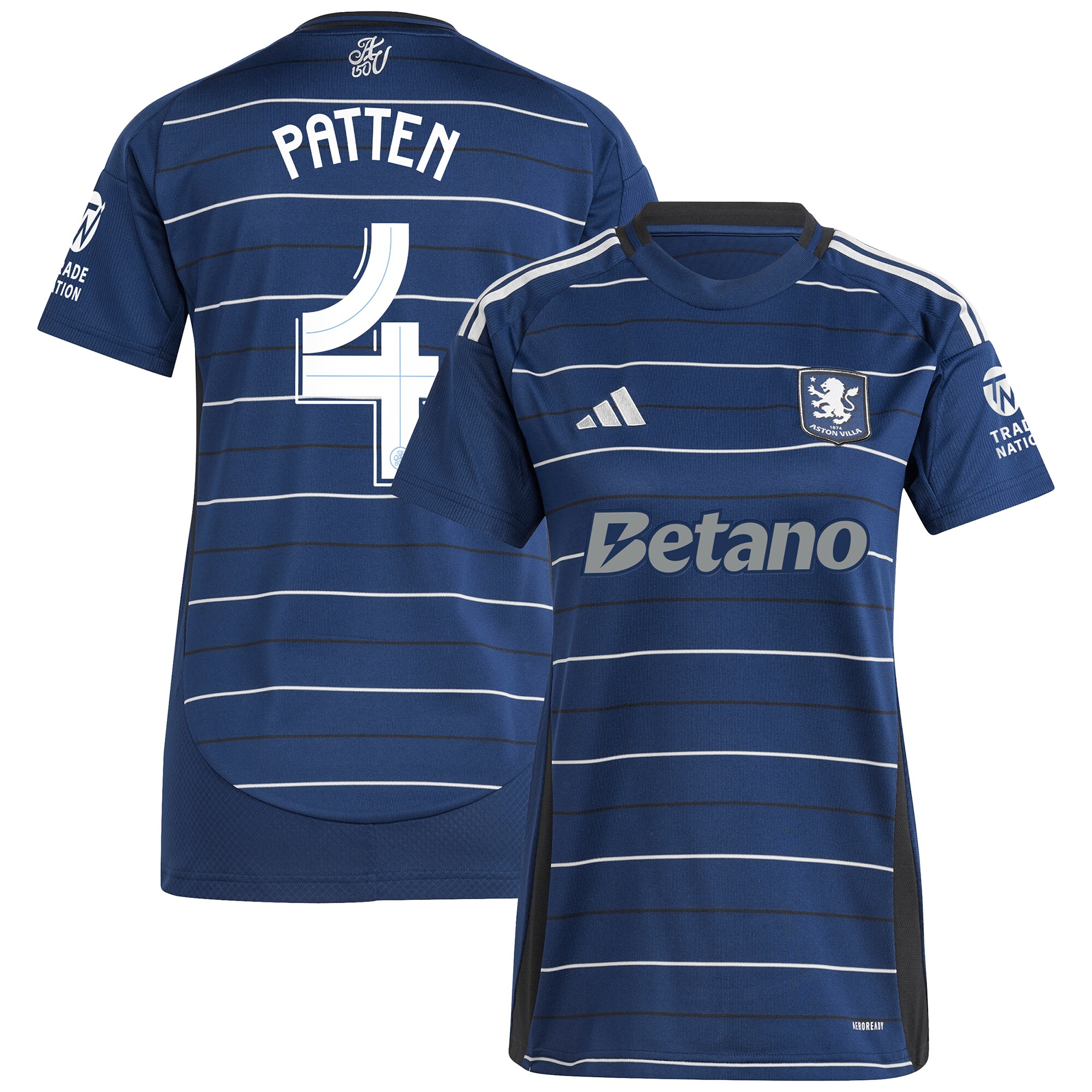 aston villa adidas third shirt 2024-25 – womens with patten 4 cup printing Collection - Aston Villa Fan Shop Official Gear