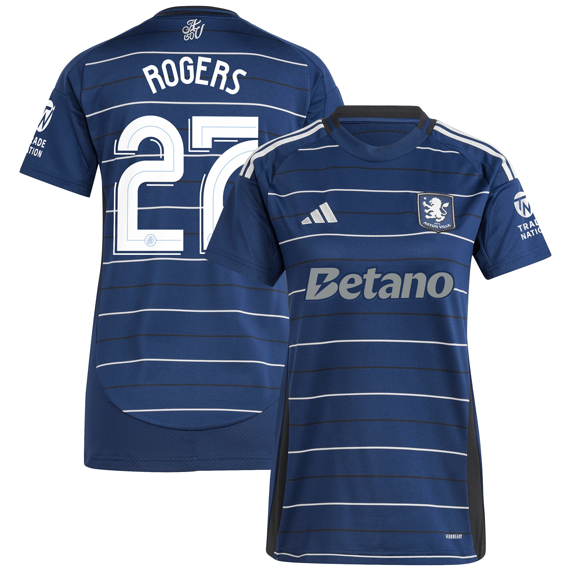 aston villa adidas third shirt 2024-25 – womens with rogers 27 cup printing Collection - Aston Villa Fan Shop Official Gear