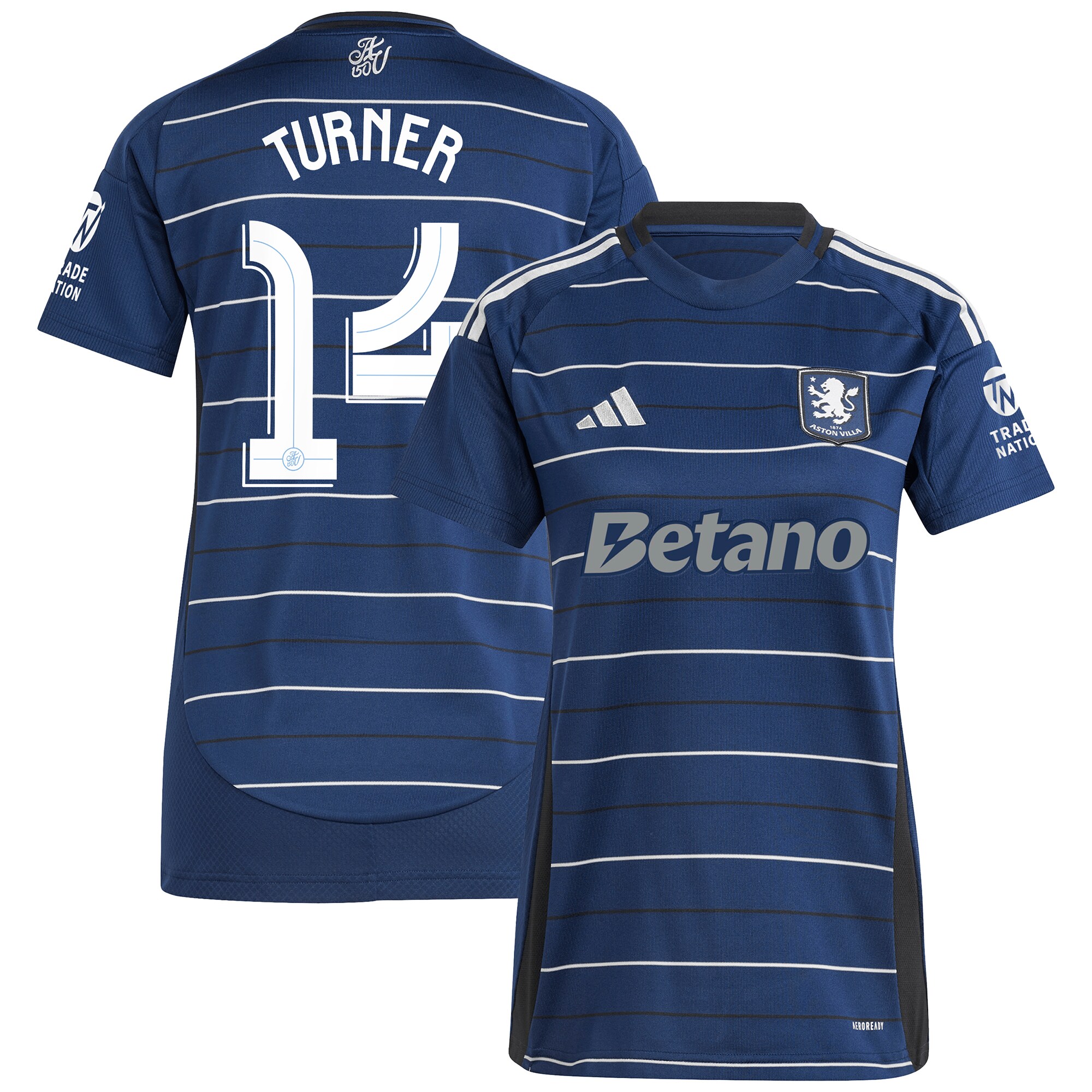 aston villa adidas third shirt 2024-25 – womens with turner 14 cup printing Collection - Aston Villa Fan Shop Official Gear