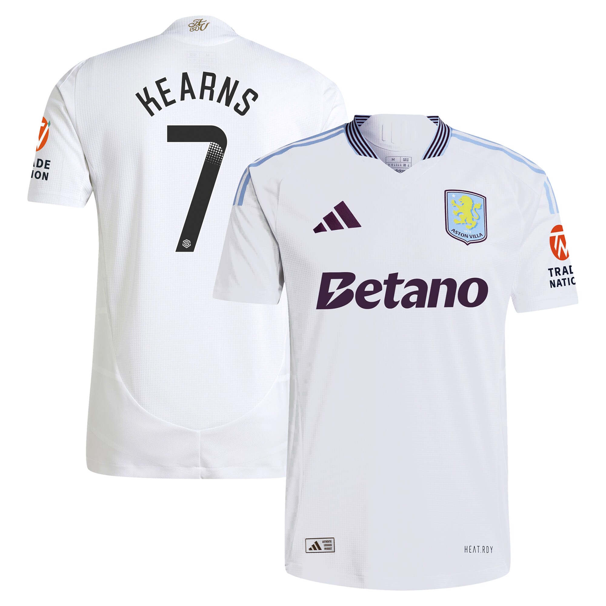 aston villa adidas wsl away authentic shirt 2024-25 with kearns 7 printing Collection – Aston Villa Fan Shop Official Gear Collection - Aston Villa Fan Shop Official Gear