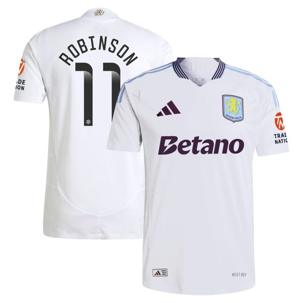 aston villa adidas wsl away authentic shirt 2024-25 with robinson 11 printing Collection – Aston Villa Fan Shop Official Gear Collection - Aston Villa Fan Shop Official Gear