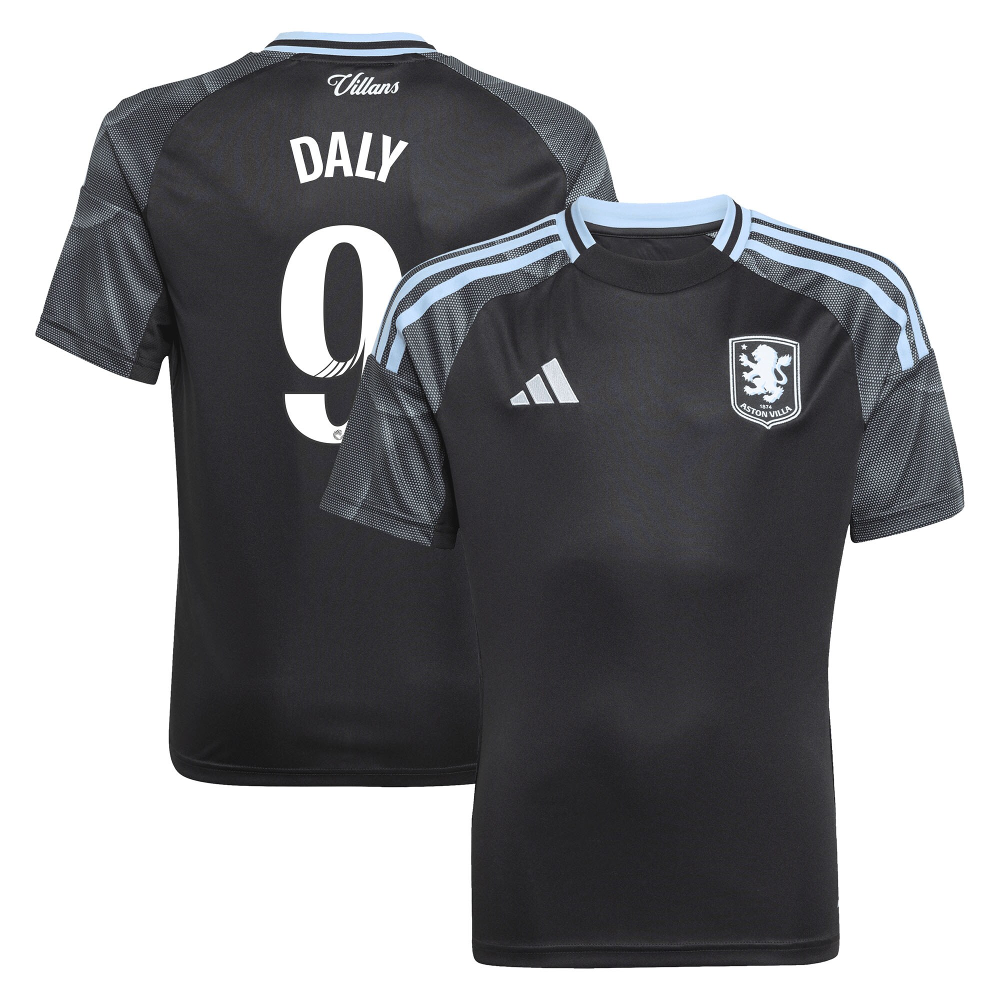 aston villa adidas wsl away shirt 2025-26 – kids with daly 9 printing Collection – Aston Villa Fan Shop Official Gear Collection - Aston Villa Fan Shop Official Gear