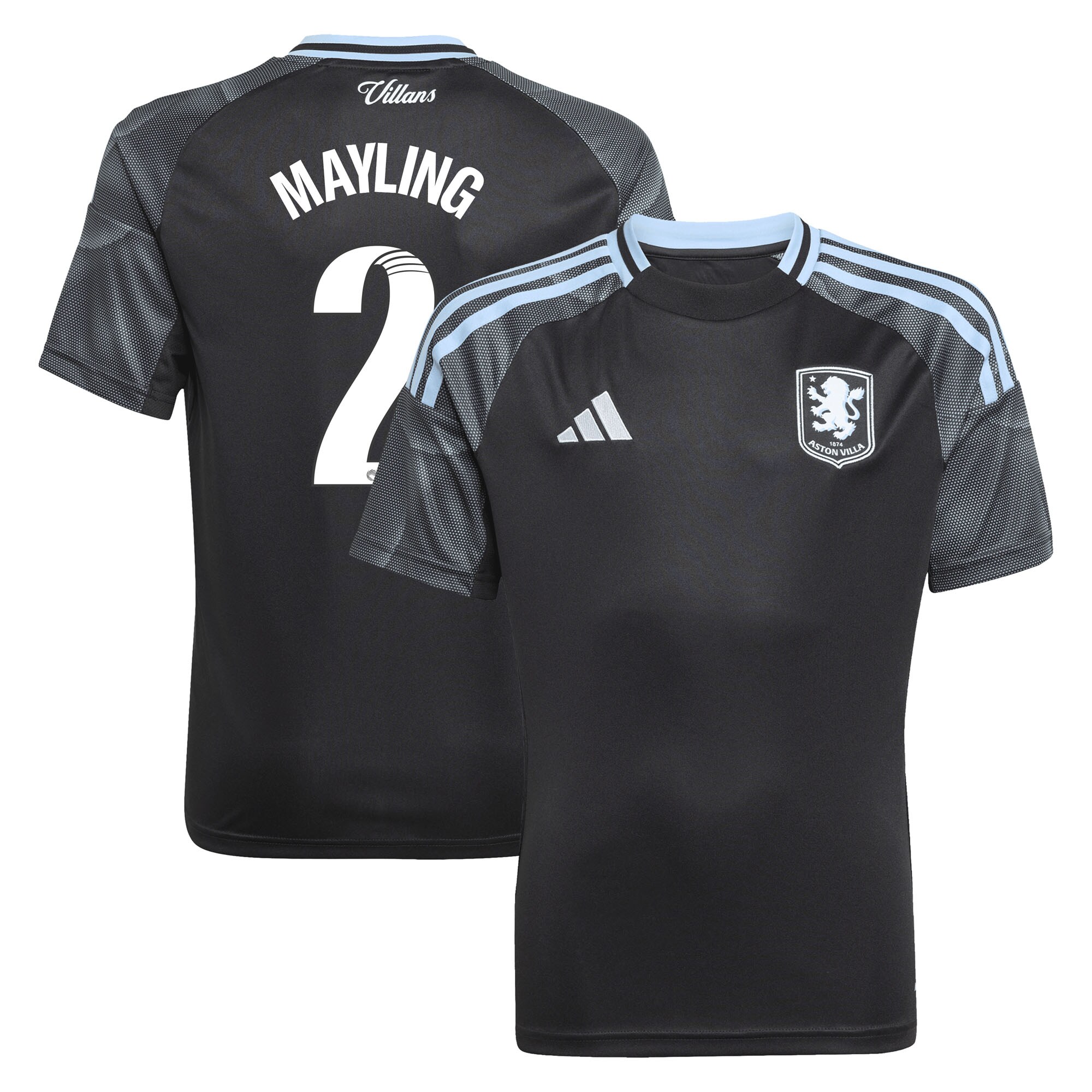 aston villa adidas wsl away shirt 2025-26 – kids with mayling 2 printing Collection – Aston Villa Fan Shop Official Gear Collection - Aston Villa Fan Shop Official Gear