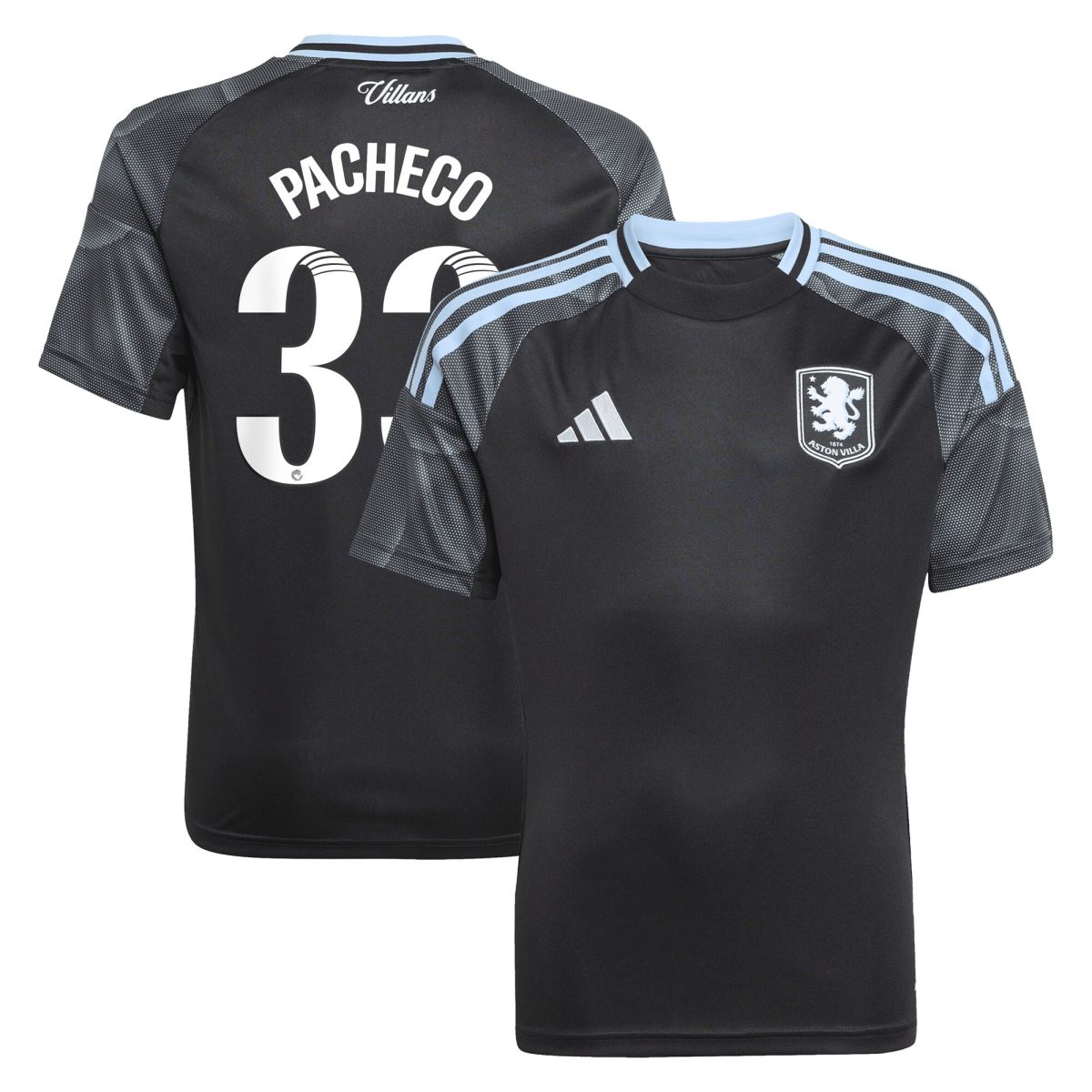 aston villa adidas wsl away shirt 2025-26 – kids with pacheco 33 printing Collection – Aston Villa Fan Shop Official Gear Collection - Aston Villa Fan Shop Official Gear