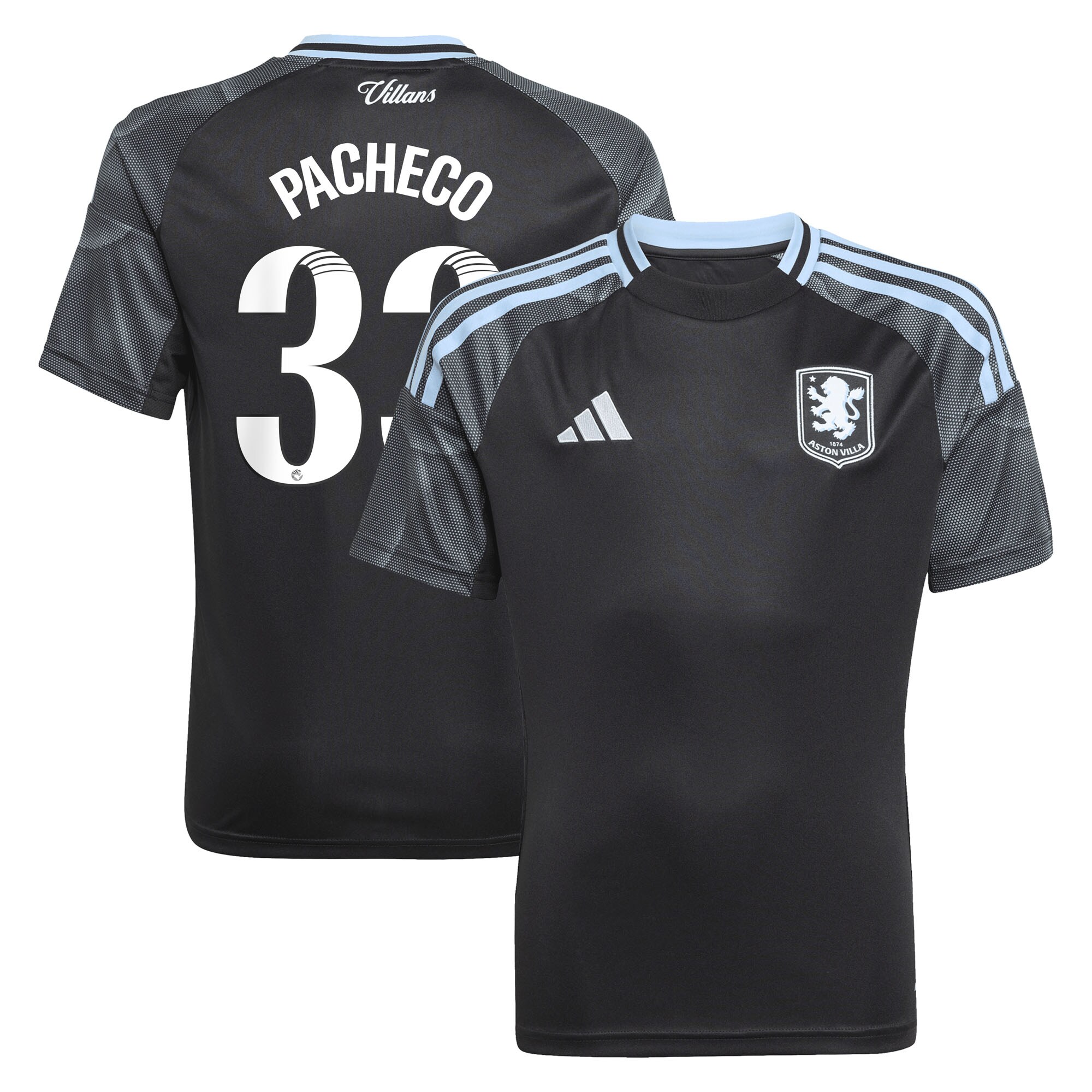 aston villa adidas wsl away shirt 2025-26 – kids with pacheco 33 printing Collection – Aston Villa Fan Shop Official Gear Collection - Aston Villa Fan Shop Official Gear