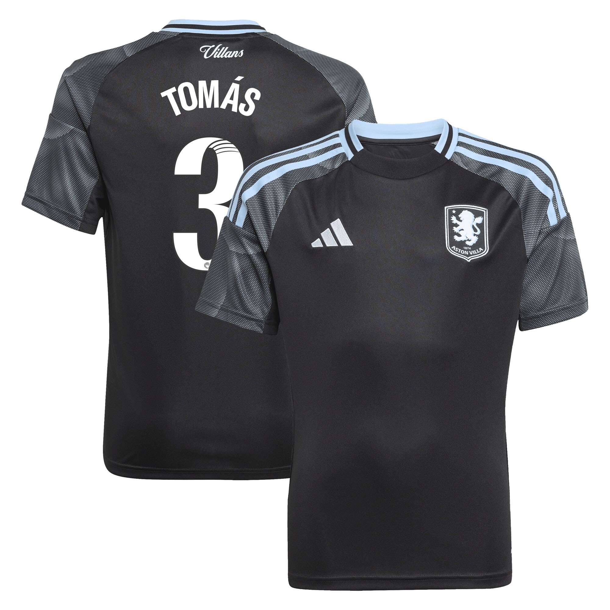 aston villa adidas wsl away shirt 2025-26 – kids with tomás 3 printing Collection – Aston Villa Fan Shop Official Gear Collection - Aston Villa Fan Shop Official Gear