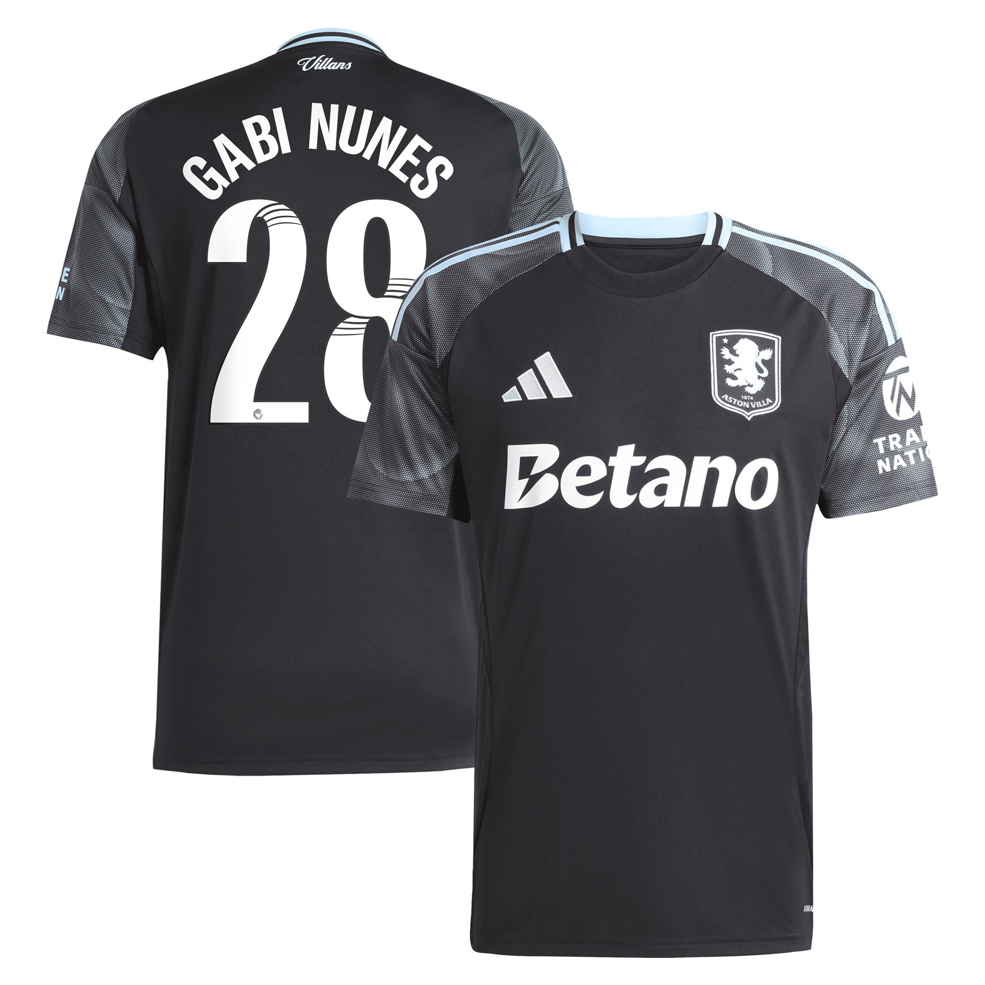 aston villa adidas wsl away shirt 2025-26 with gabi nunes 28 printing Collection – Aston Villa Fan Shop Official Gear Collection - Aston Villa Fan Shop Official Gear