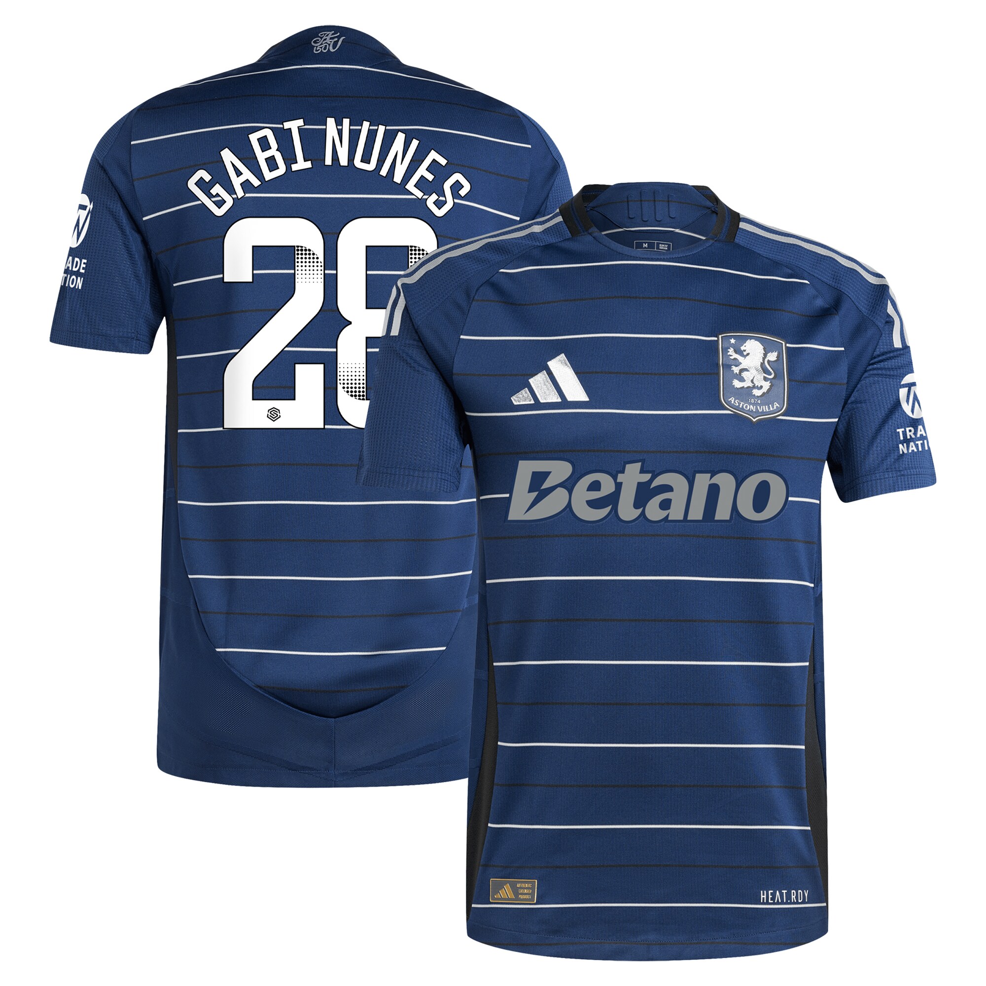aston villa adidas wsl third authentic shirt 2024-25 with gabi nunes 28 printing Collection - Aston Villa Fan Shop Official Gear