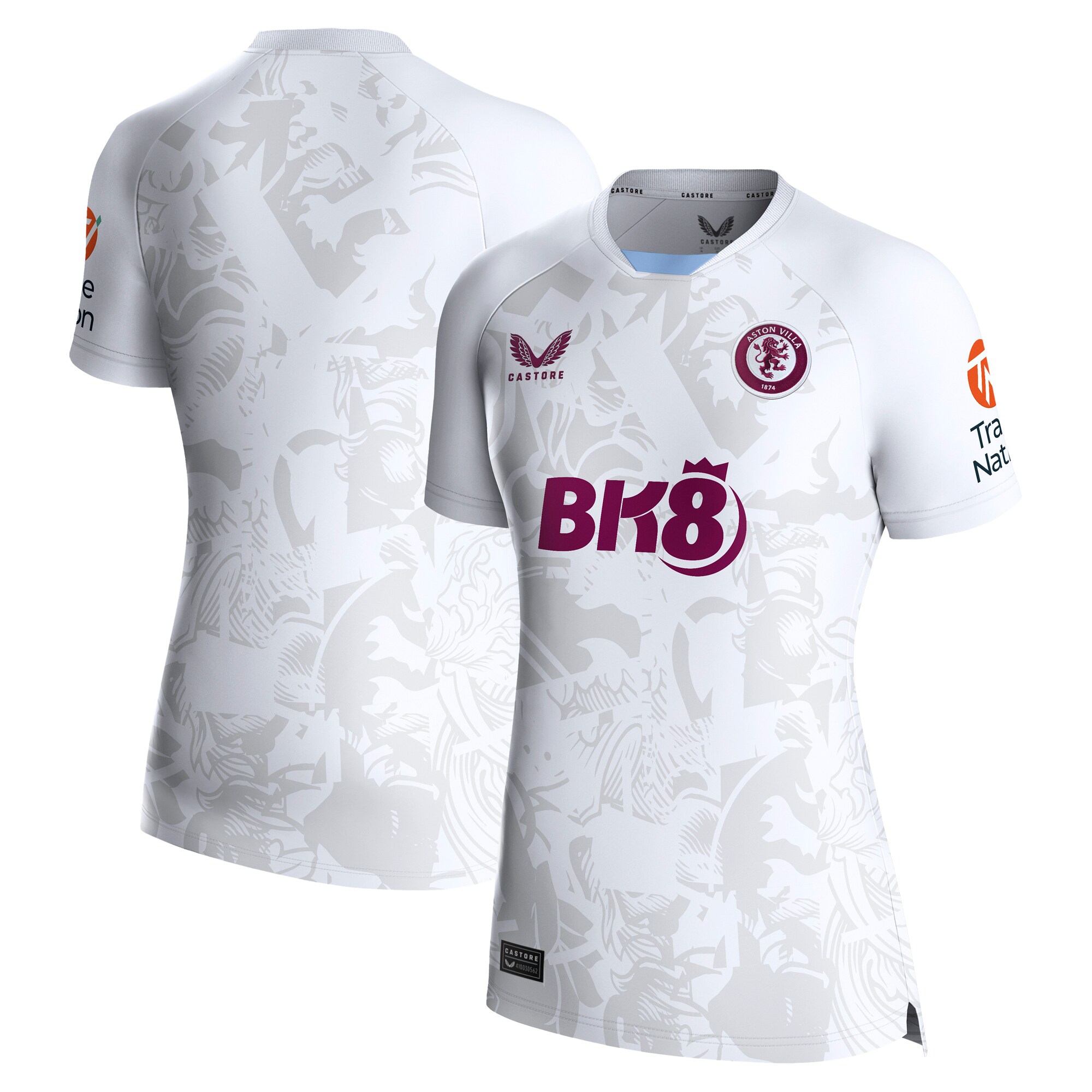 aston villa castore away shirt 2023-24 – womens with custom printing Collection - Aston Villa Fan Shop Official Gear