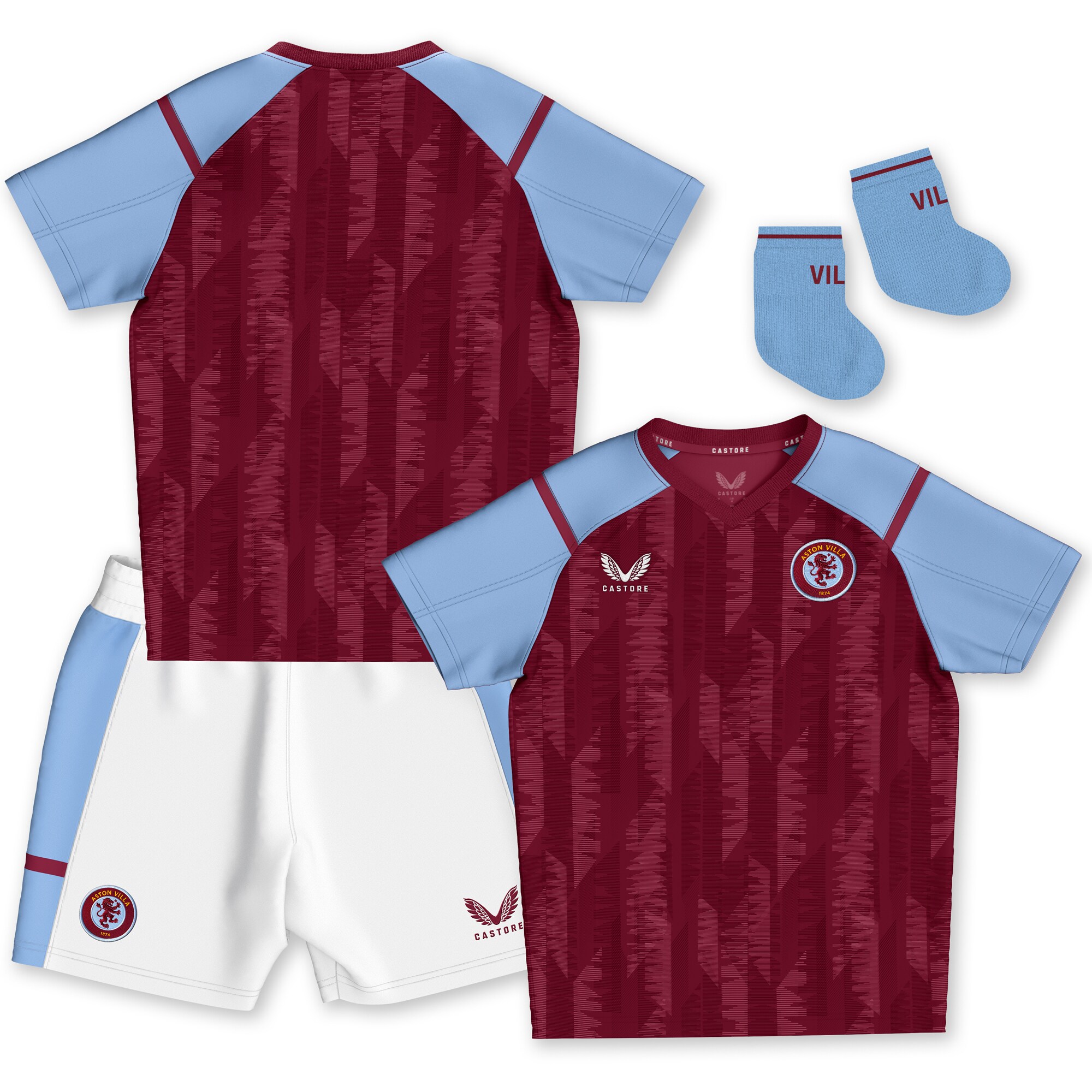 aston villa castore home baby kit 2023-24 Collection - Aston Villa Fan Shop Official Gear