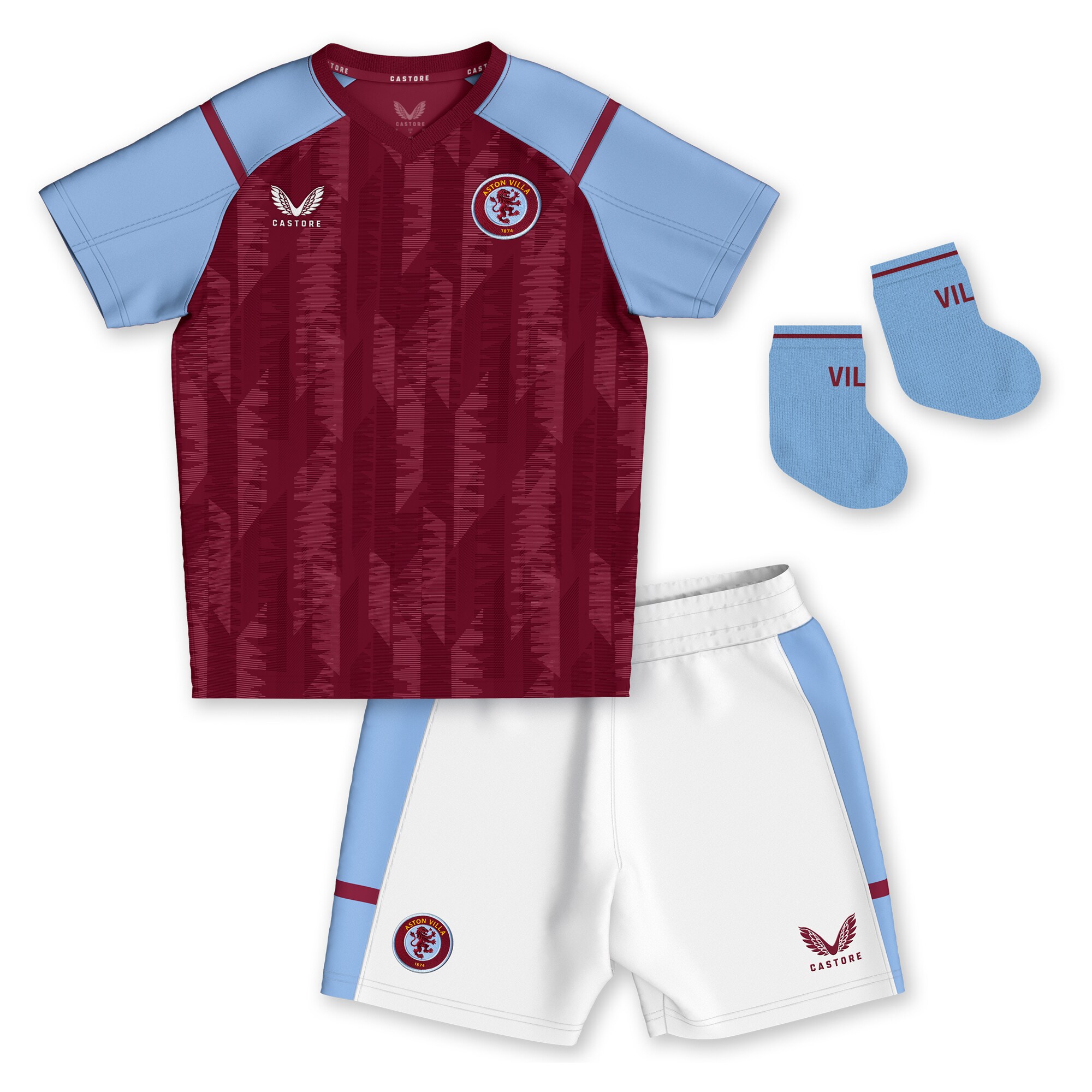 aston villa castore home baby kit 2023-24 Collection - Aston Villa Fan Shop Official Gear