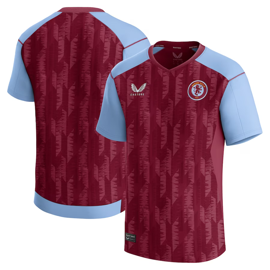 aston villa castore home shirt 2023-24 – kids with custom printing Collection - Aston Villa Fan Shop Official Gear