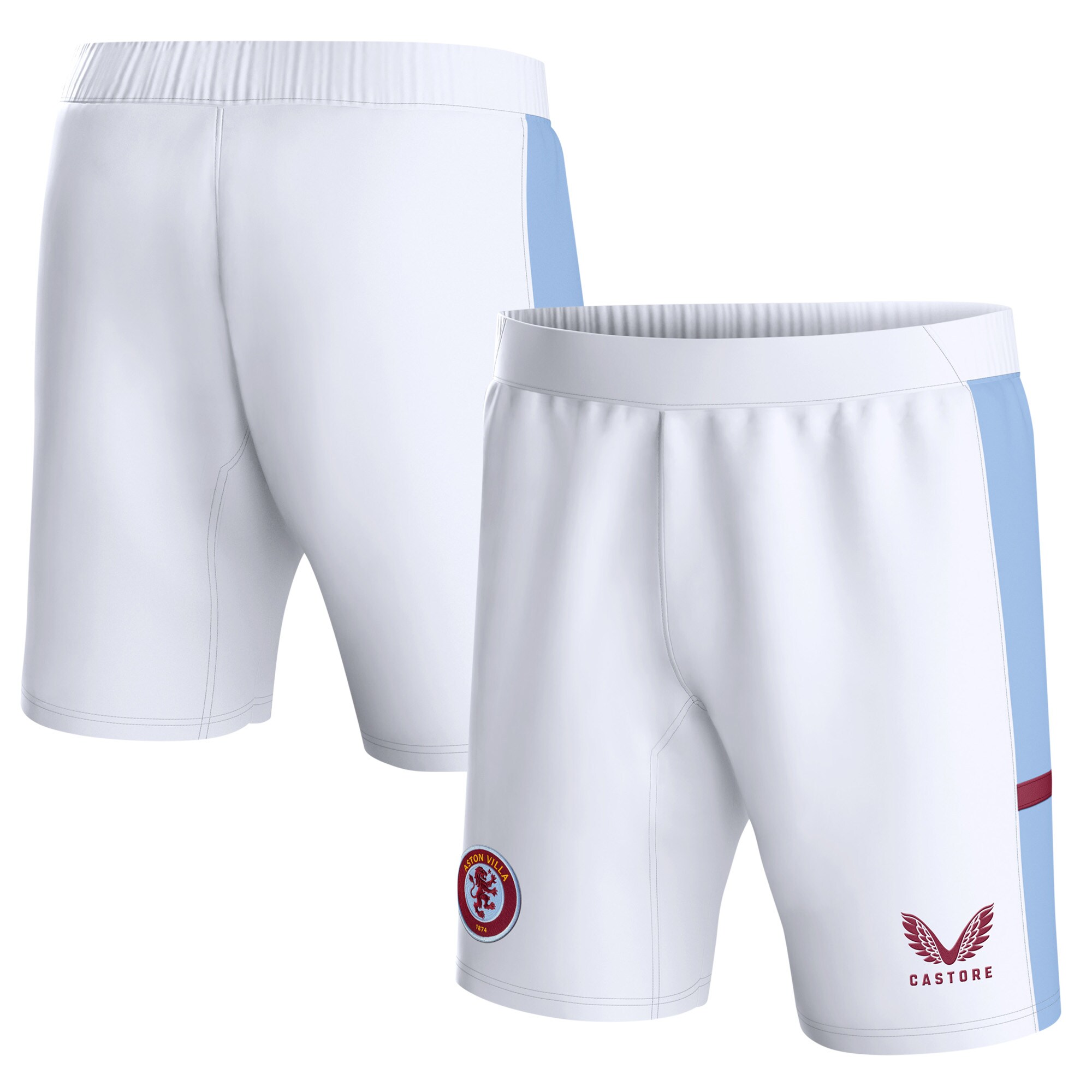 aston villa castore home shorts 2023-24 – kids with custom printing Collection - Aston Villa Fan Shop Official Gear