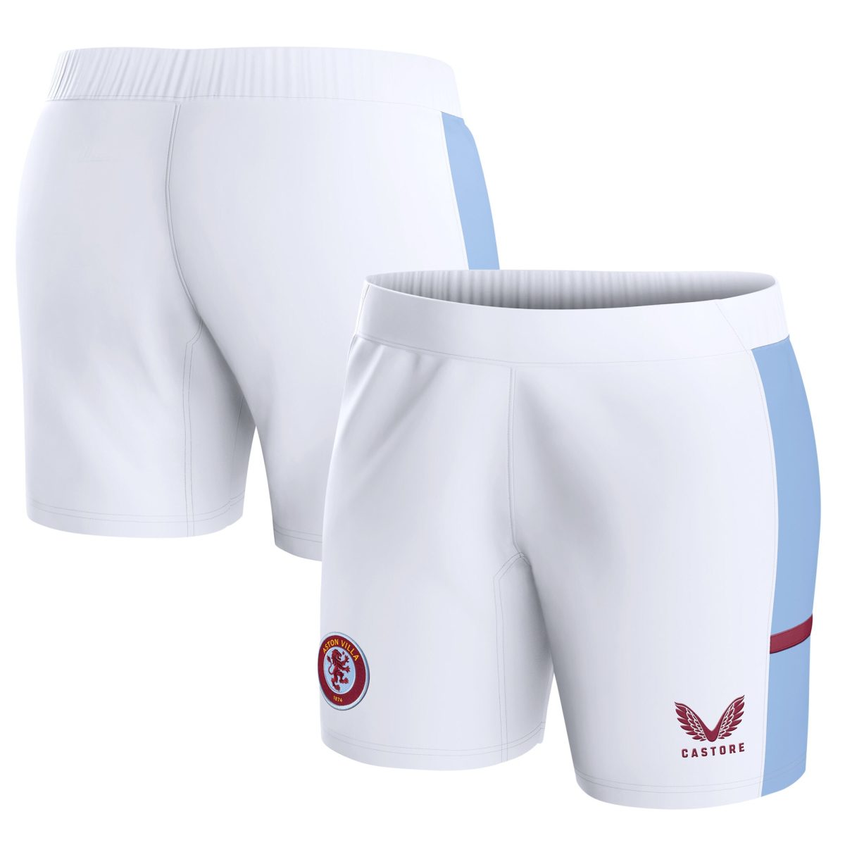 aston villa castore home shorts 2023-24 – womens with custom printing Collection - Aston Villa Fan Shop Official Gear
