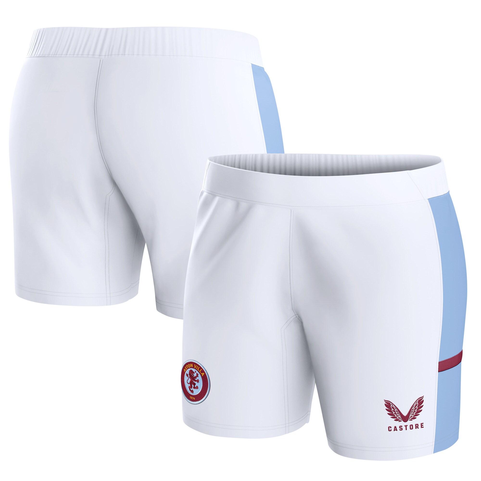 aston villa castore home shorts 2023-24 – womens with custom printing Collection - Aston Villa Fan Shop Official Gear