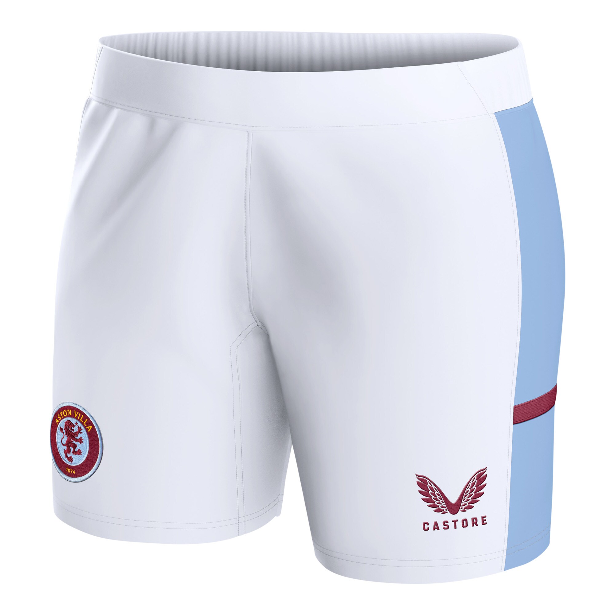 aston villa castore home shorts 2023-24 – womens with custom printing Collection - Aston Villa Fan Shop Official Gear