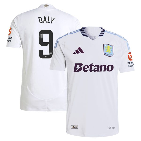 aston villa wsl adidas away authentic shirt 2024-25 with daly 9 printing Collection - Aston Villa Fan Shop Official Gear