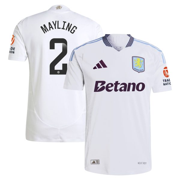 aston villa wsl adidas away authentic shirt 2024-25 with mayling 2 printing Collection - Aston Villa Fan Shop Official Gear