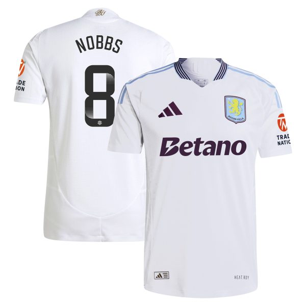 aston villa wsl adidas away authentic shirt 2024-25 with nobbs 8 printing Collection - Aston Villa Fan Shop Official Gear