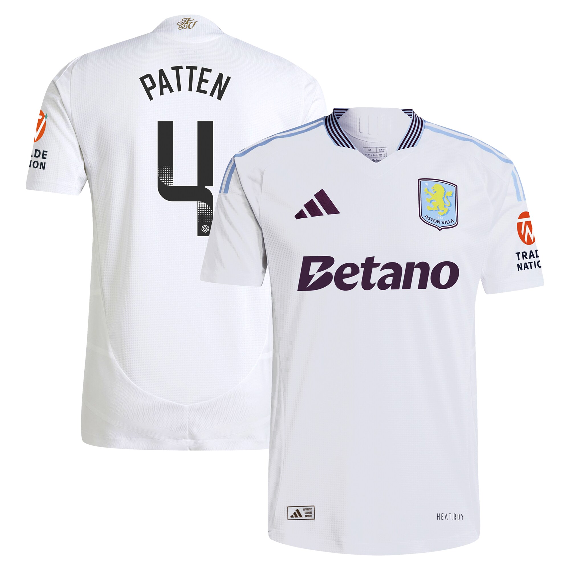 aston villa wsl adidas away authentic shirt 2024-25 with patten 4 printing Collection - Aston Villa Fan Shop Official Gear