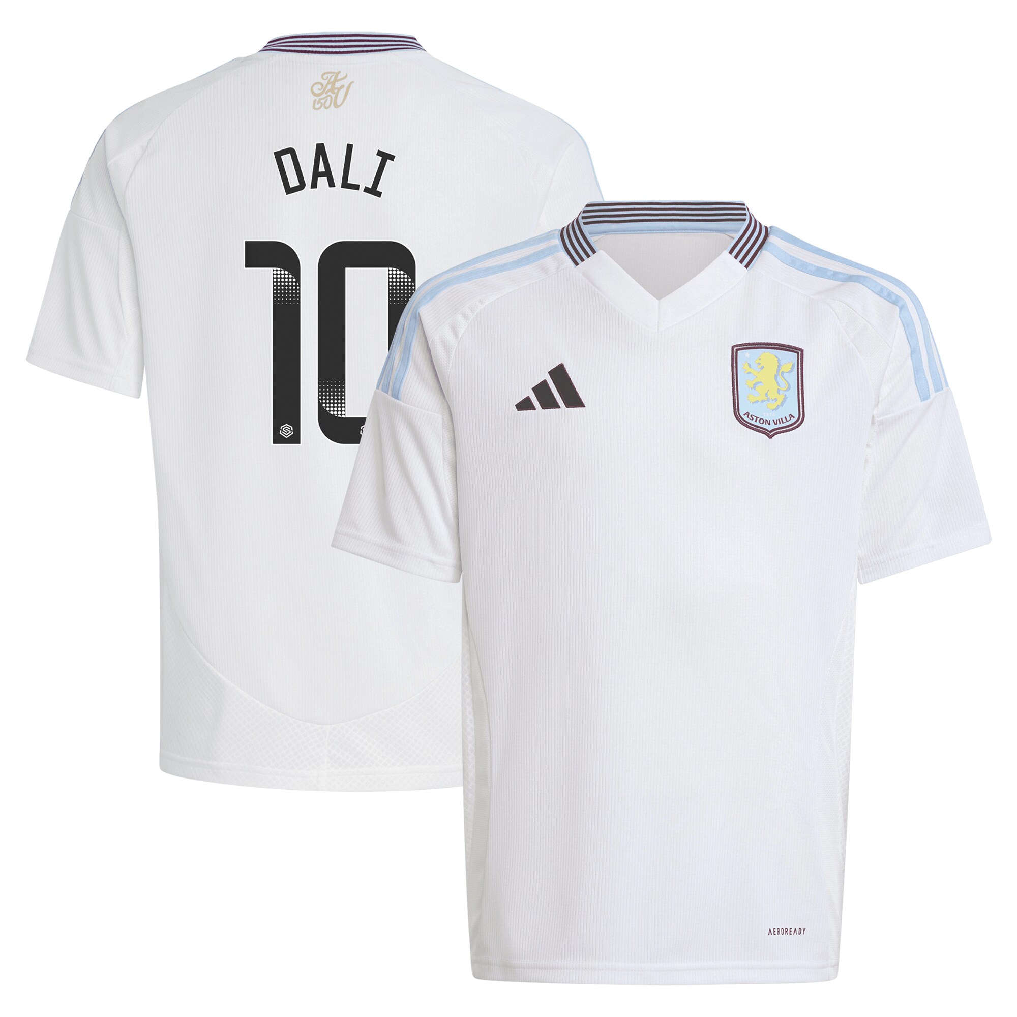 aston villa wsl adidas away shirt 2024-25 – kids with dali 10 printing Collection - Aston Villa Fan Shop Official Gear