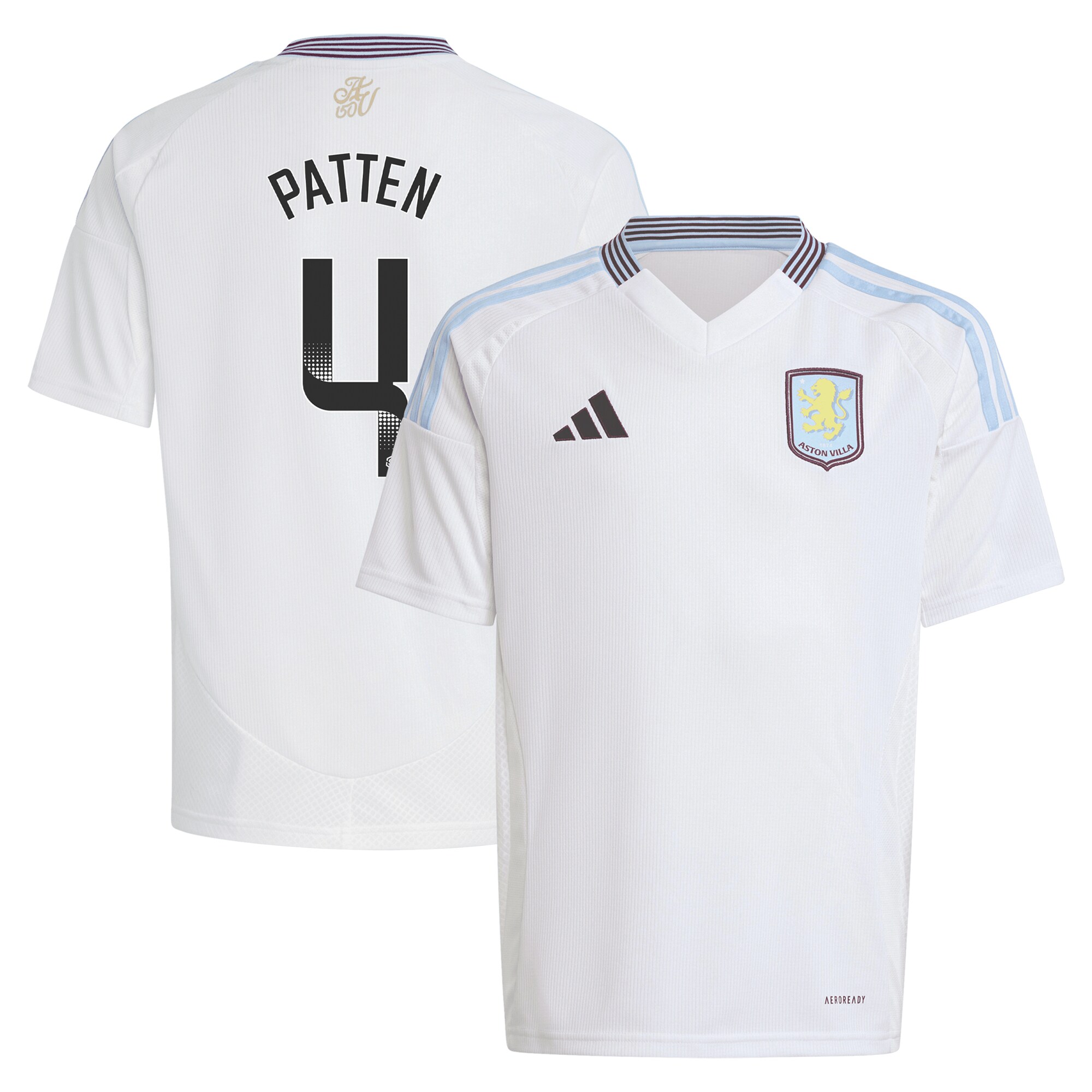 aston villa wsl adidas away shirt 2024-25 – kids with patten 4 printing Collection - Aston Villa Fan Shop Official Gear