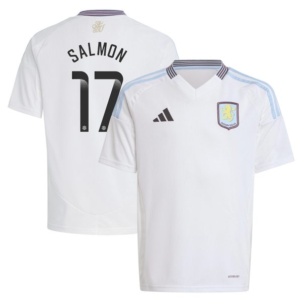 aston villa wsl adidas away shirt 2024-25 – kids with salmon 17 printing Collection - Aston Villa Fan Shop Official Gear