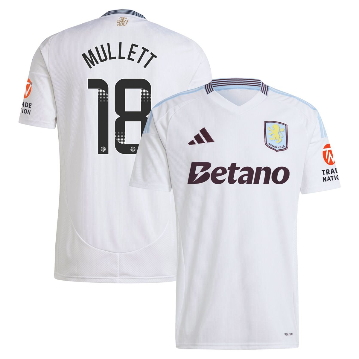 aston villa wsl adidas away shirt 2024-25 with mullett 18 printing Collection - Aston Villa Fan Shop Official Gear