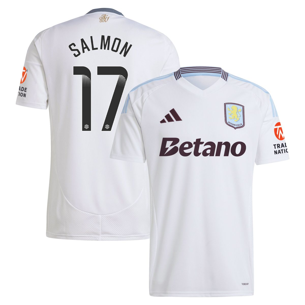 aston villa wsl adidas away shirt 2024-25 with salmon 17 printing Collection - Aston Villa Fan Shop Official Gear