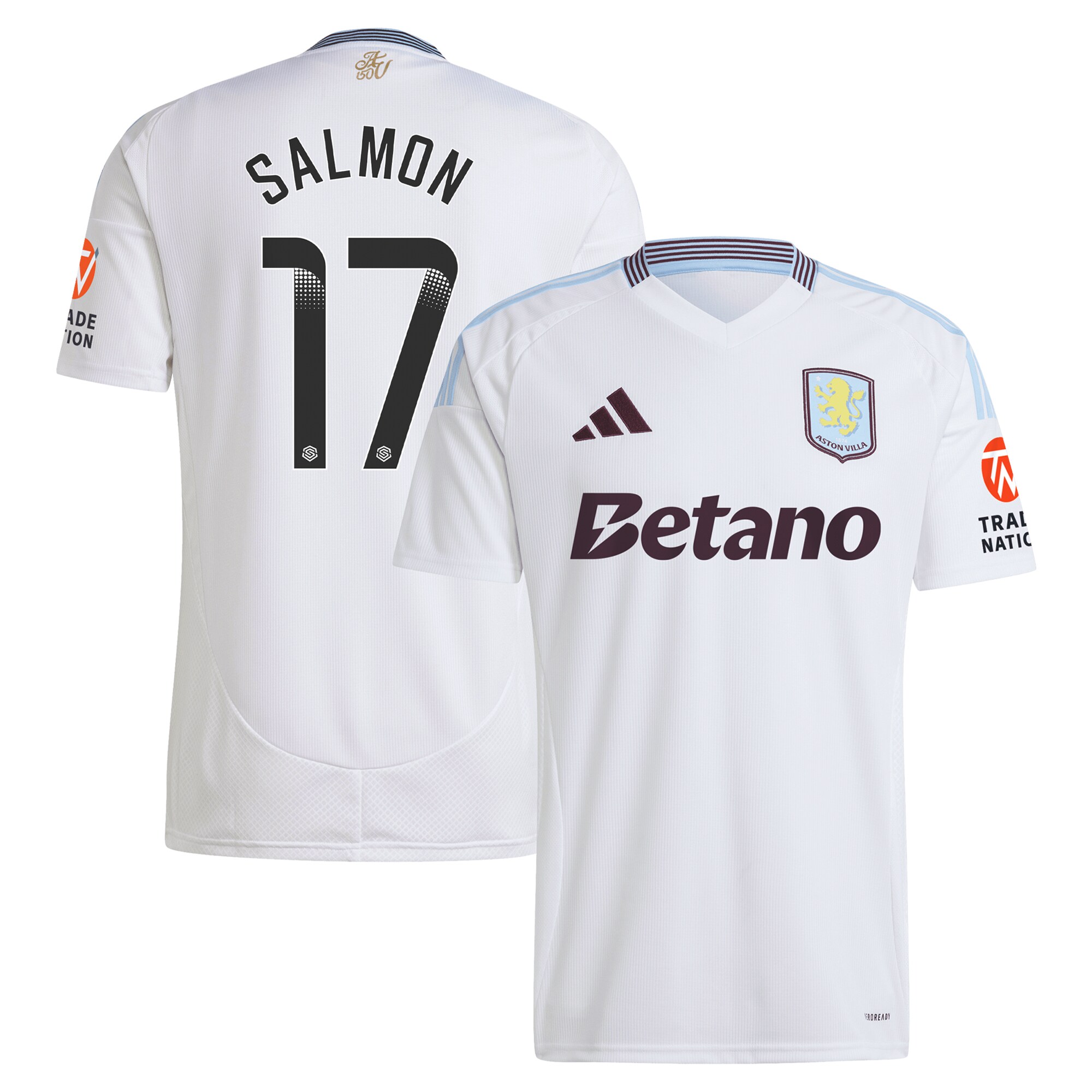 aston villa wsl adidas away shirt 2024-25 with salmon 17 printing Collection - Aston Villa Fan Shop Official Gear