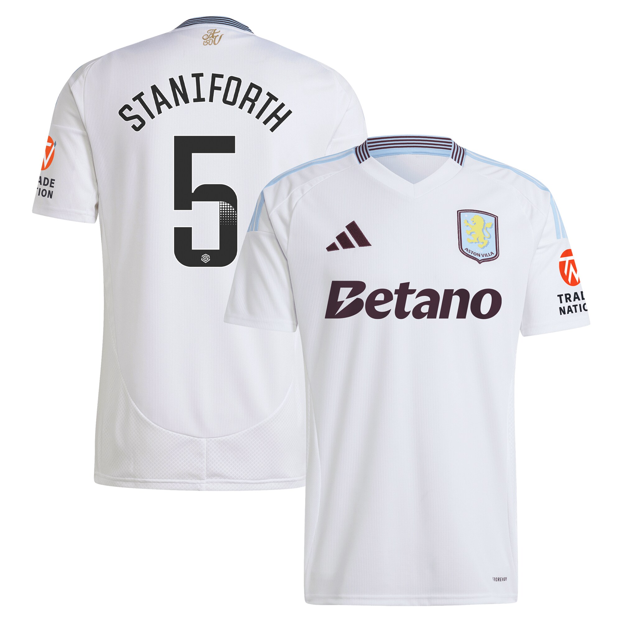aston villa wsl adidas away shirt 2024-25 with staniforth 5 printing Collection - Aston Villa Fan Shop Official Gear