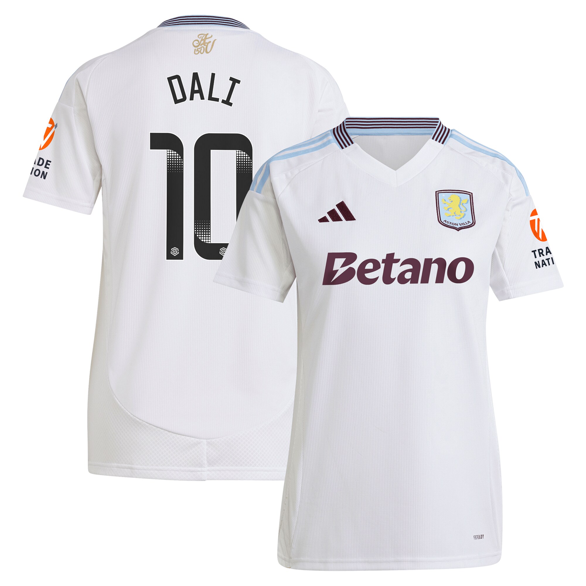 aston villa wsl adidas away shirt 2024-25 – womens with dali 10 printing Collection - Aston Villa Fan Shop Official Gear