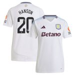 aston villa wsl adidas away shirt 2024-25 – womens with hanson 20 printing Collection - Aston Villa Fan Shop Official Gear