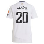 aston villa wsl adidas away shirt 2024-25 – womens with hanson 20 printing Collection - Aston Villa Fan Shop Official Gear