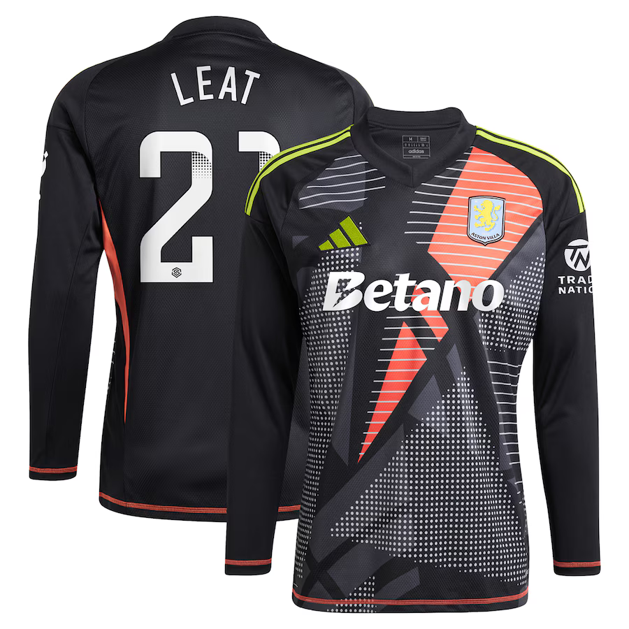 aston villa wsl adidas goalkeeper shirt 2024-25 – long sleeve with leat 21 printing – 202030947 Collection - Aston Villa Fan Shop Official Gear